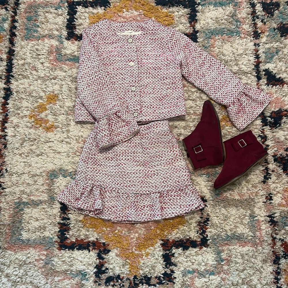 Janie and Jack boucle tweed set 7-8
